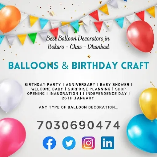 Balloons & Birthday Craft in Bokaro