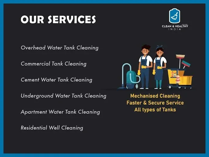 Clean & Healthy India | Water Tank Cleaning Services in Ranchi | Professional Water Tank Cleaners | All types of Water Tanks