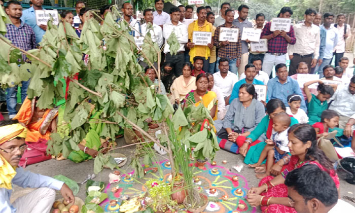 Panchayat Sachivalaya Swayamsevak Sangh Organized Karam Puja